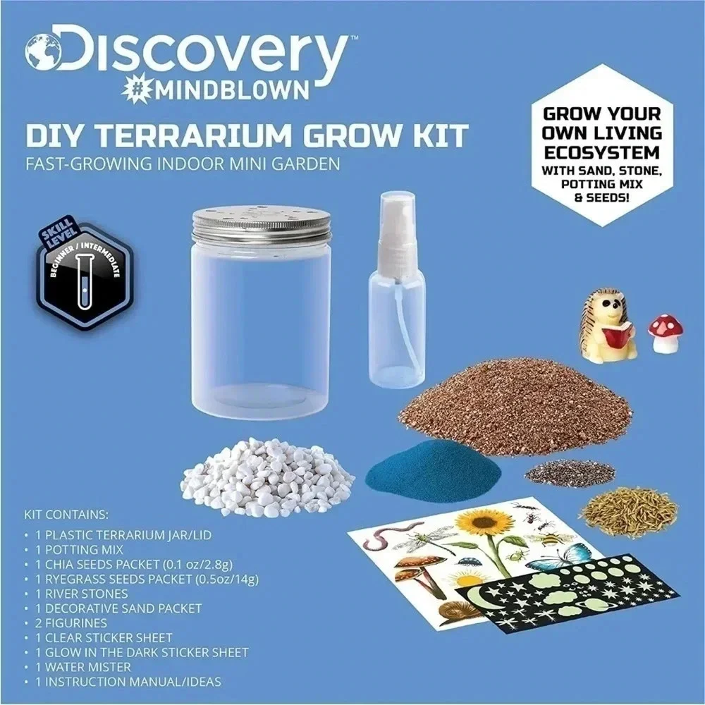 *Final Price* Discovery DIY Terrarium Grow Kit NIB Indoor Mini Garden Birthday!